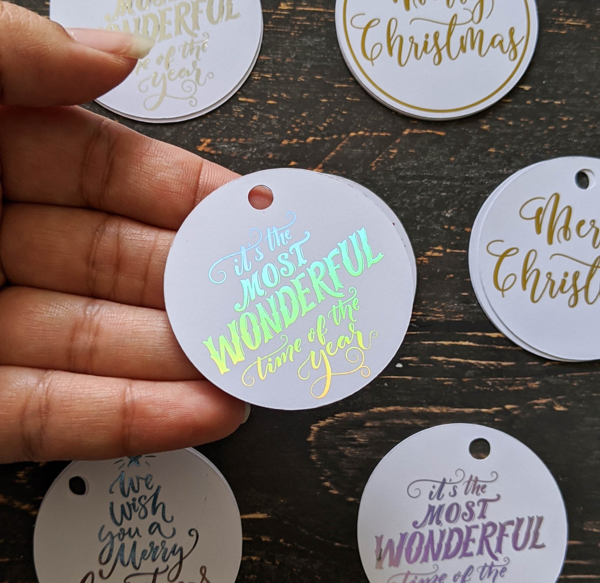 Foil Christmas Stickers – E&L Designs