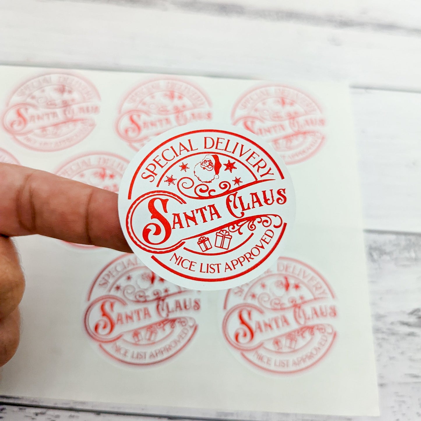 E&L Designs Santa Claus Official Delivery Stickers